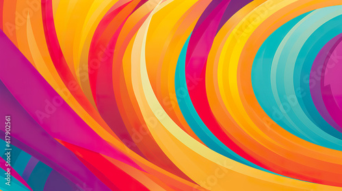 A colorful abstract background with a spiral design. Generative AI.