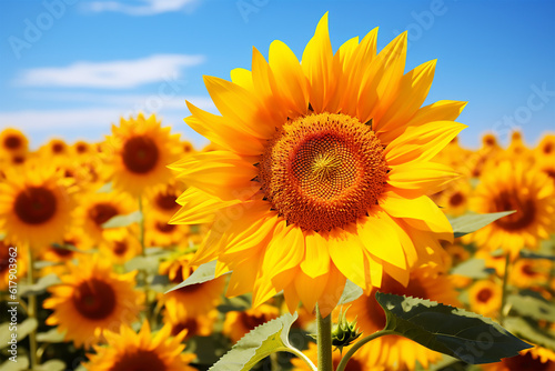 Sunflower Field Generative AI