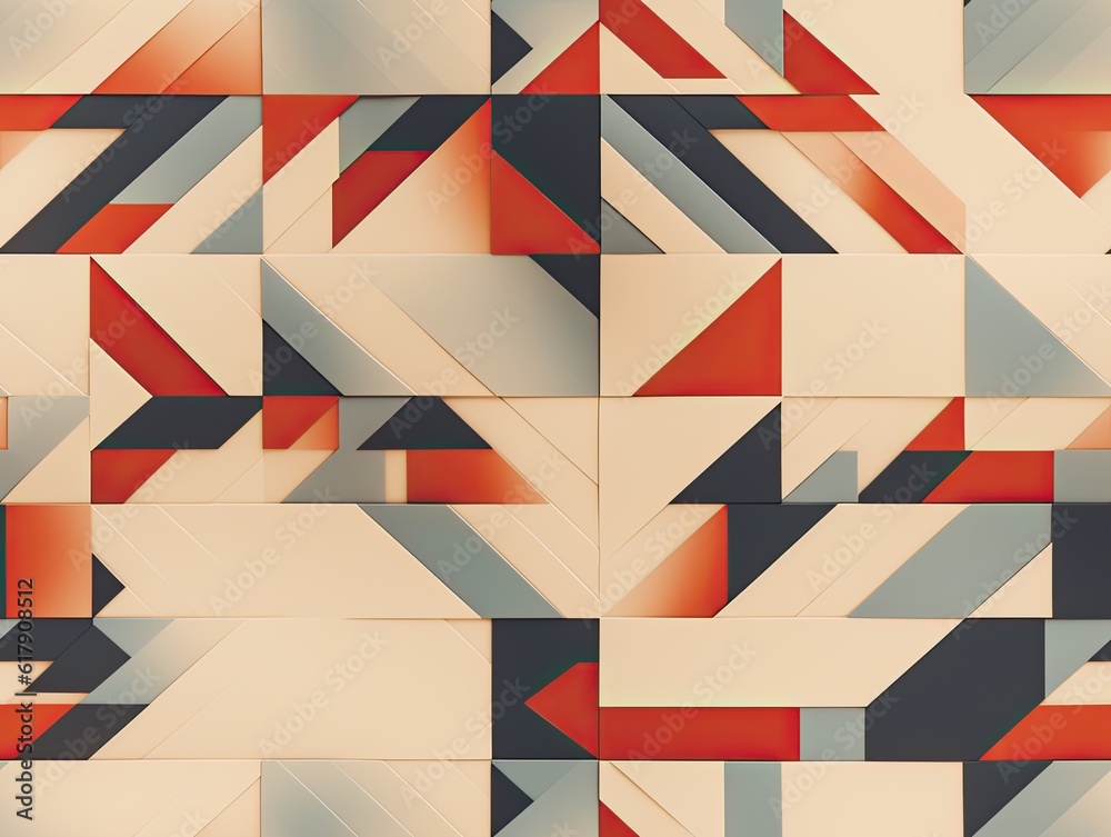 North American ethnic art, geometric seamless indigenous pattern, native ornament design infinite tile. Perfectly fits for fabric prints, surface textures, cloth design, wrapping. Generative AI North American ethnic art, geometric seamless indigenous pattern, native ornament design infinite tile. Perfectly fits for fabric prints, surface textures, cloth design, wrapping. Generative AI