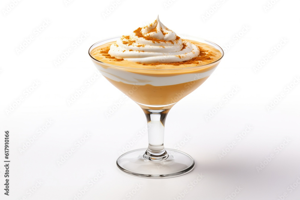 Pumpkin Pie Martini on white background