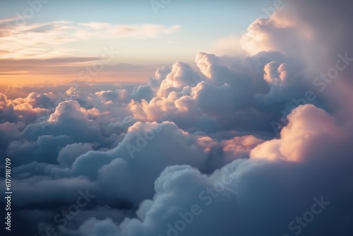 aerial clouds from space, aerial clouds from space. AI Generated