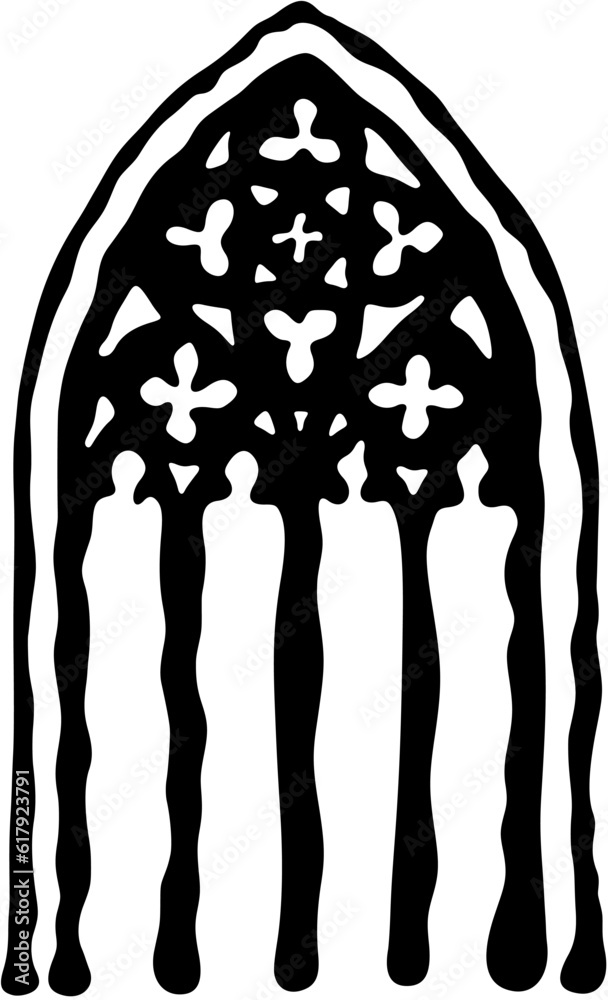 gothic window tracery, medieval cathedral architecture element, church