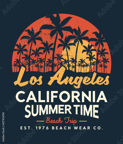 beach wear concept tee print design as vector