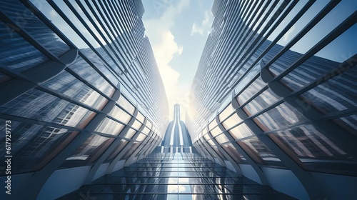 Futuristic Skyscrapers  Embracing the Grandeur of Modern Architecture Generative AI