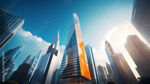 Futuristic Skyscrapers: Embracing the Grandeur of Modern Architecture Generative AI