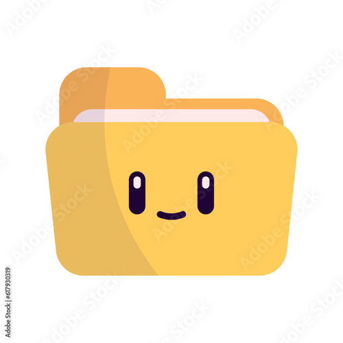 Isolated cute folder office icon Vector illustration
