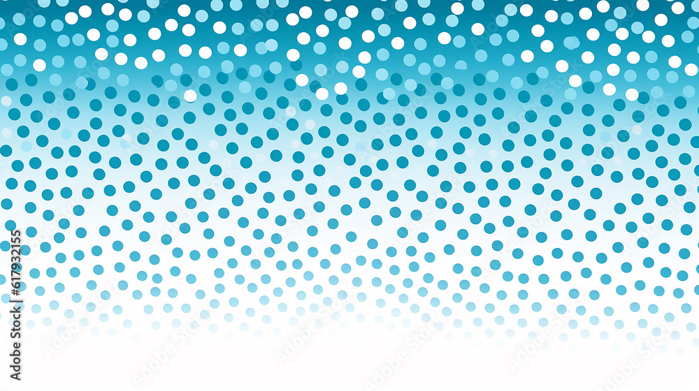 Pontos de meio-tom branco e azul padrão de cor gradiente fundo de textura grunge. Pontos ilustração em vetor estilo esporte quadrinhos pop art