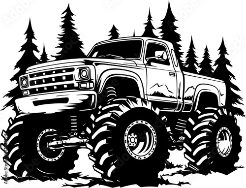 Monster Truck Illustration