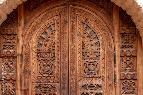 Tablou pe pânză Decoration details of a traditional oriental house in Morocco