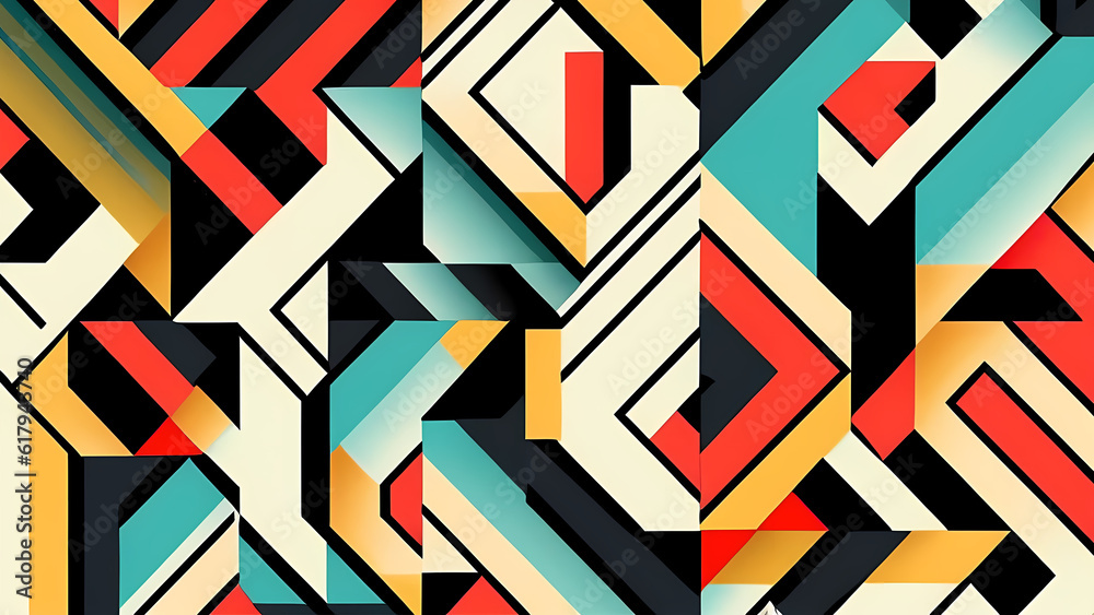 Mosaic illustration, pattern of figures illustration. Mosaic illustration, pattern of figures illustration.