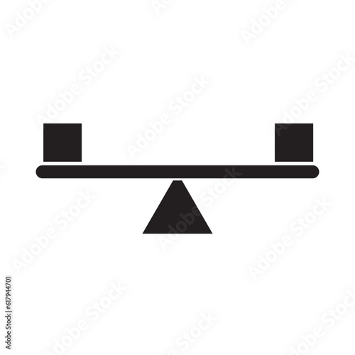 balance swing icon logo vector design template