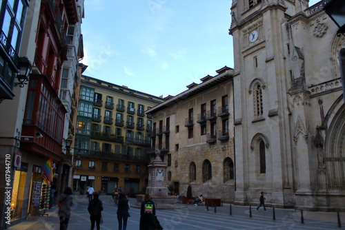 Old town in Bilbao, Spain 