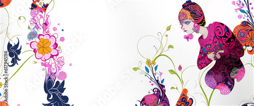 花と女の花の妖精　Generative AI