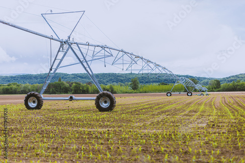 Self-driving Centre Pivot automated irrigation system - Agriculture in France