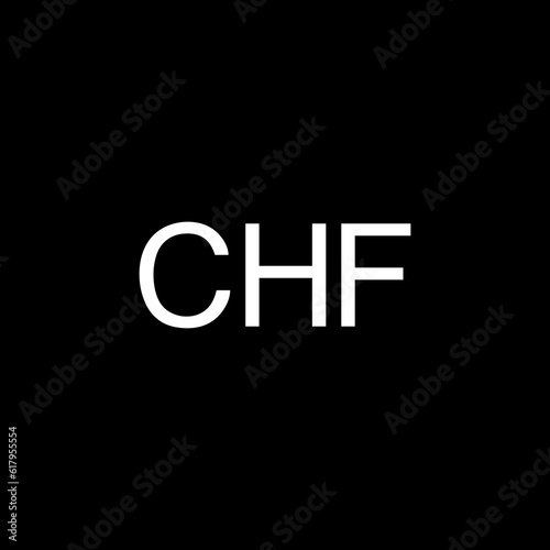 Liechtenstein Currency Symbol, Liechtenstein Franc Icon, CHF Sign. Vector Illustration