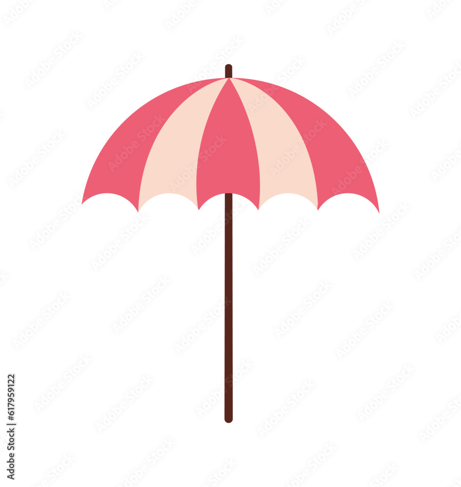 Summer umbrella vector concept