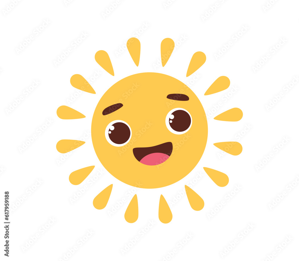 Summer sun vector concept