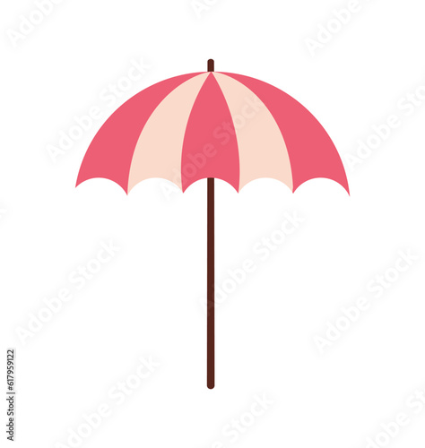Summer umbrella vector concept