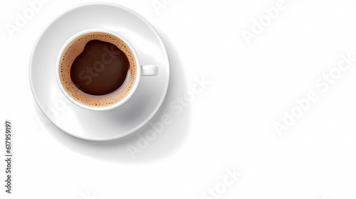 Coffee on a white background 