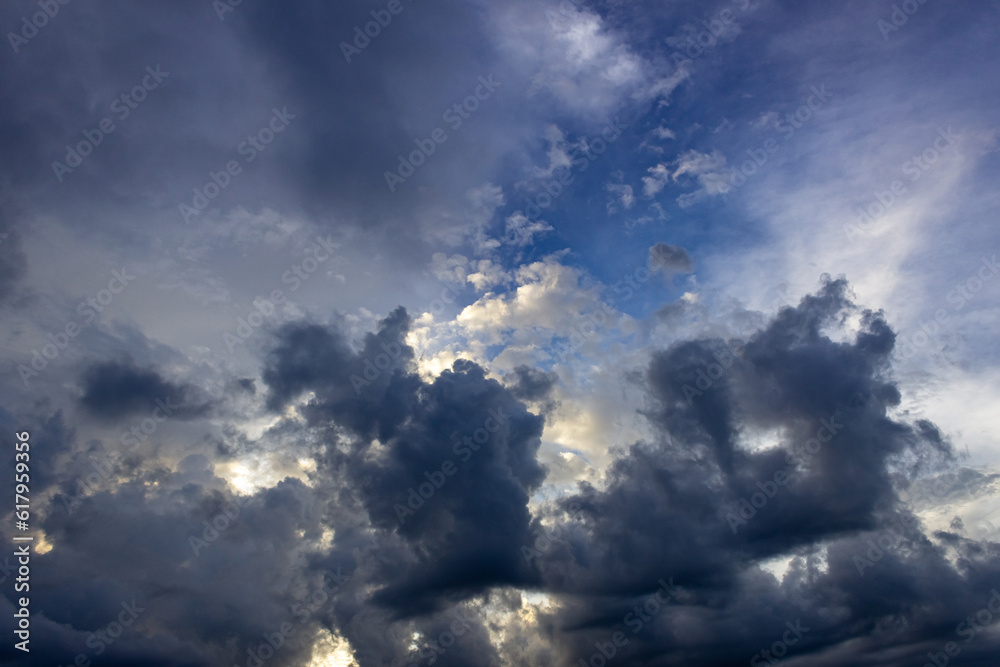 clouds over the sky