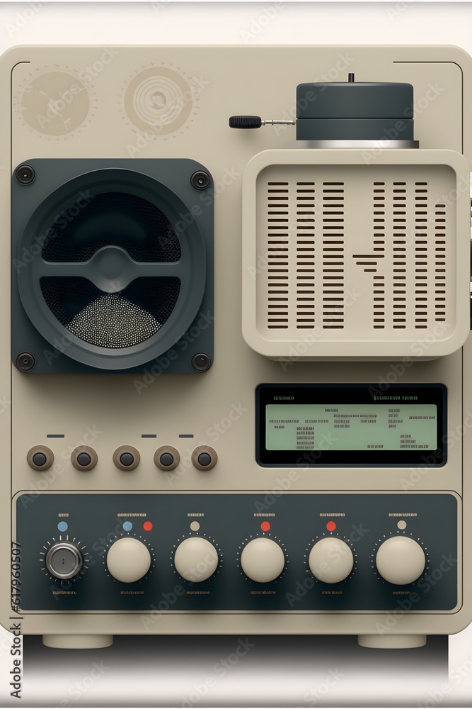 style of Dieter rams 2d vector buttons speaker camera knobs antenna ...
