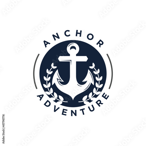 Marine retro element for logo with anchor unique concept Premium Vector Part 4