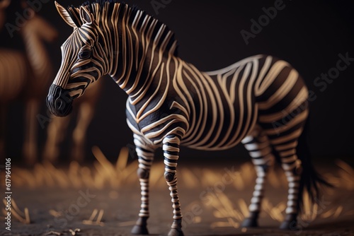 beautiful zebra in 4k  frame of a zebra  closeup of a beautiful colorful zebra  generative AI