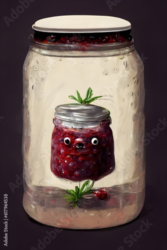 berrypunk jar of jam  photo