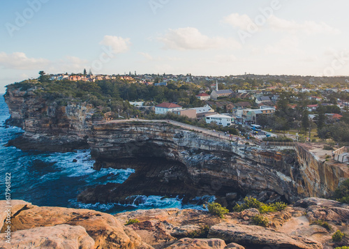 view of the cliffside town, Sydney