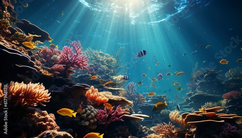 coral reef and fishes © Nova