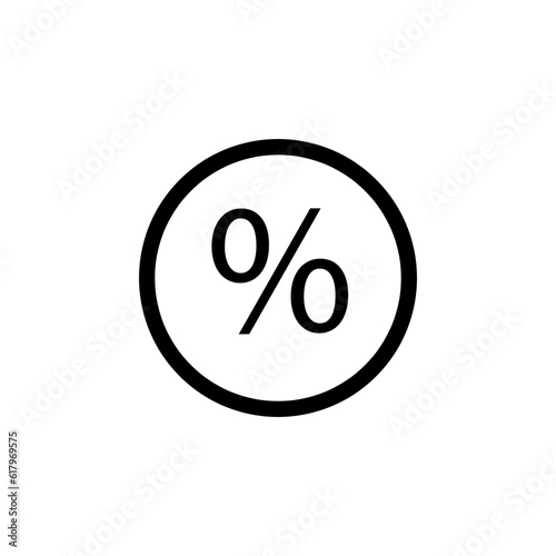 Percentage icon vector. Discount sign vector flat illustration on white background..eps