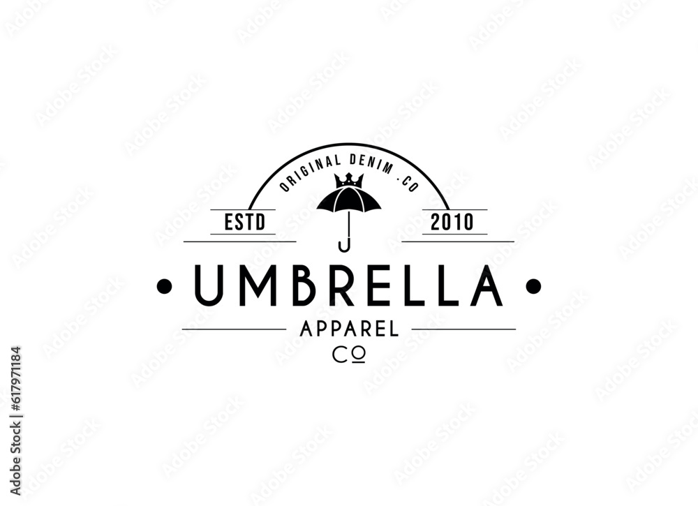 Fototapeta premium Modern apparel cloth logo design. 