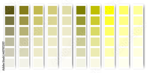 Yellow color palette. Yellow pastel tone texture. Vector illustration. stock image.