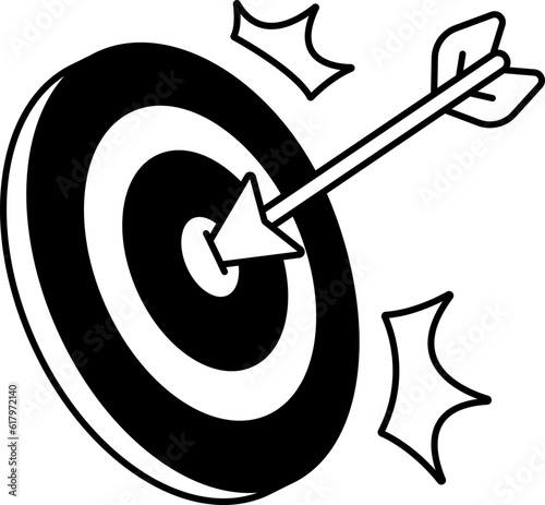 Goal Business Target success arrow point sign win Semi-Solid Transparent