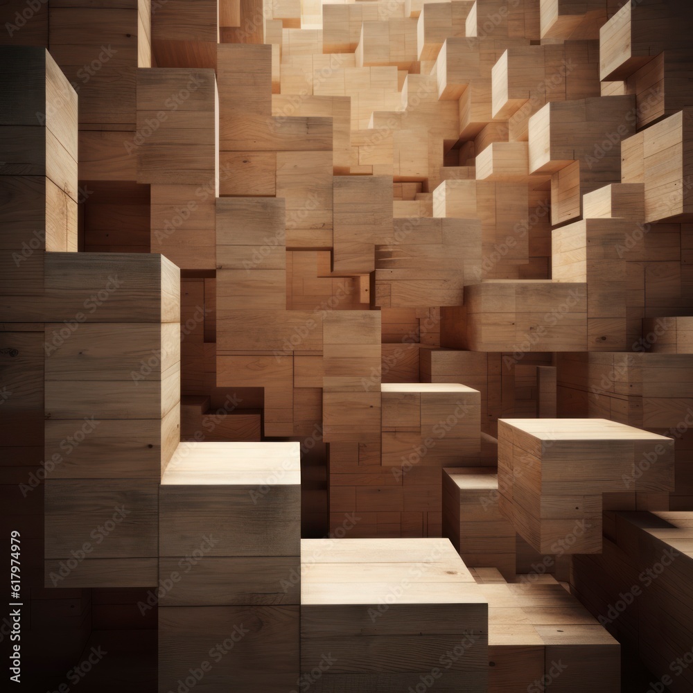 wooden block and business growth concept