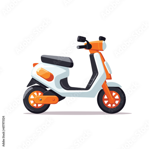 toy scooter vector flat minimalistic isolated illustration