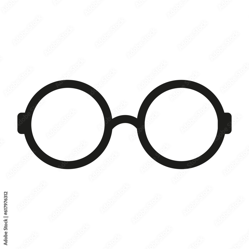 Glasses icon. Vector illustration. stock image. Glasses icon. Vector illustration. stock image.