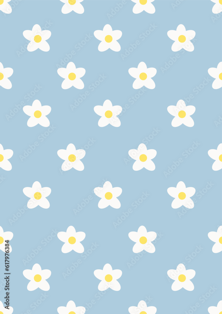 Seamless pattern with daisy Eps 10 vector. Seamless pattern with daisy Eps 10 vector.