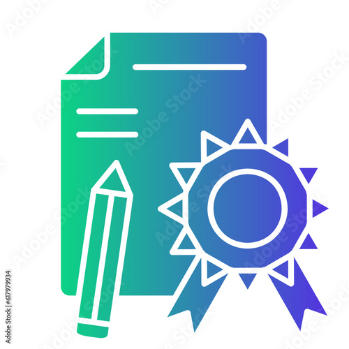 certificate designing icon