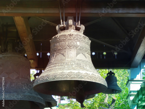 Old rusty bell on Monastery. Holy Trinity Ioninsky Monastery. ph photo