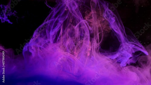 colorful abstract smoke liquid fluids in slow motion
