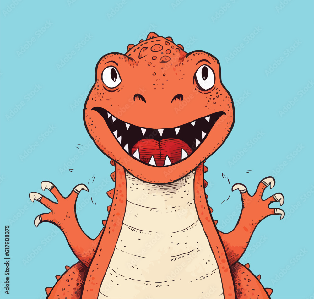 t-rex dinosaur. cartoon dinosaur illustration t-rex dinosaur. cartoon dinosaur illustration