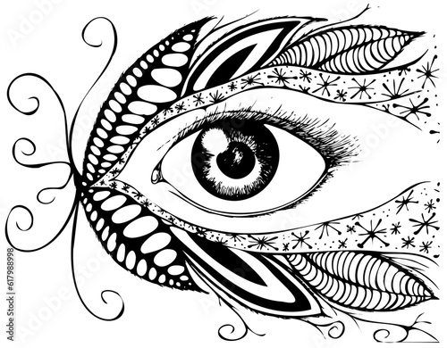 the eye dessin zectangle unique 