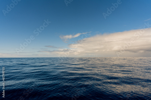 Glassy Blue Pacific Ocean Sea Horizon