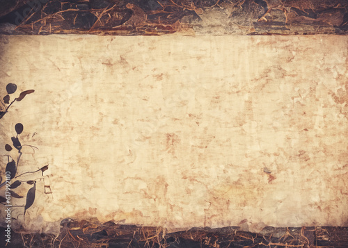 abstract rustic grunge background created with generative ai technology