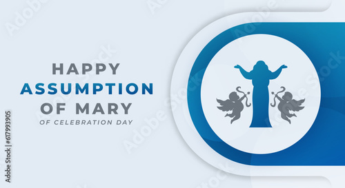 Assumption of Mary Celebration Vector Design Illustration for Background, Poster, Banner, Advertising, Greeting Card
