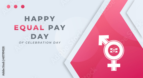 International Equal Pay Day Celebration Vector Design Illustration for Background, Poster, Banner, Advertising, Greeting Card