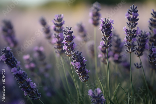 closed-up lavender in the field