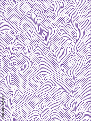 Abstract Seamless Zebra Wavy Lines Pattern Background