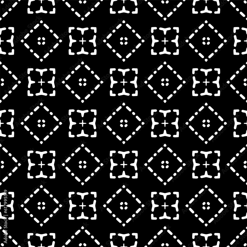 Seamless abstract monochrome engraving pattern. Abstract texture for fabric print, card, table cloth, furniture, banner, cover, invitation, decoration, wrapping.